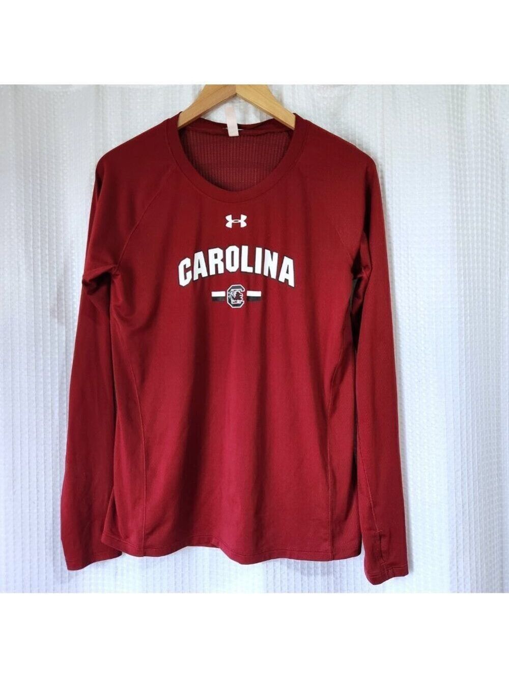 Under Armour Heat Gear Shirt Athletic Lightweight Long Sleeve Top Small